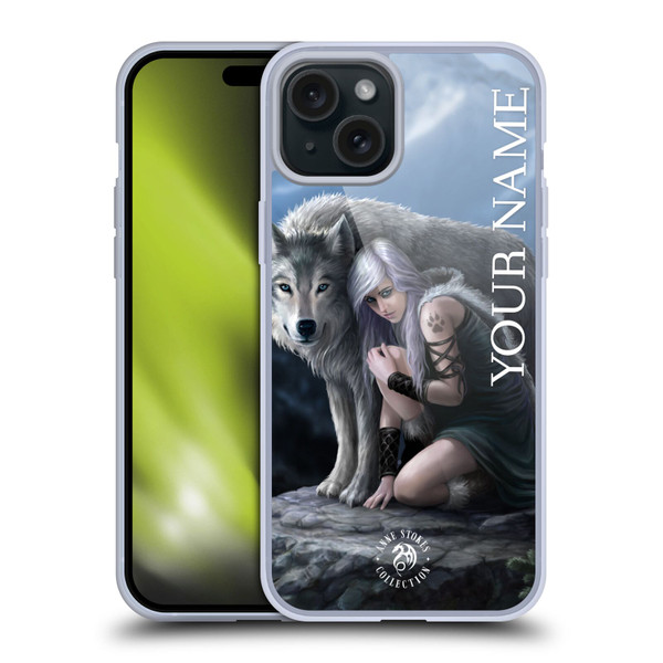 Custom Customised Personalised Anne Stokes Art Protector Soft Gel Case for Apple iPhone 15 Plus