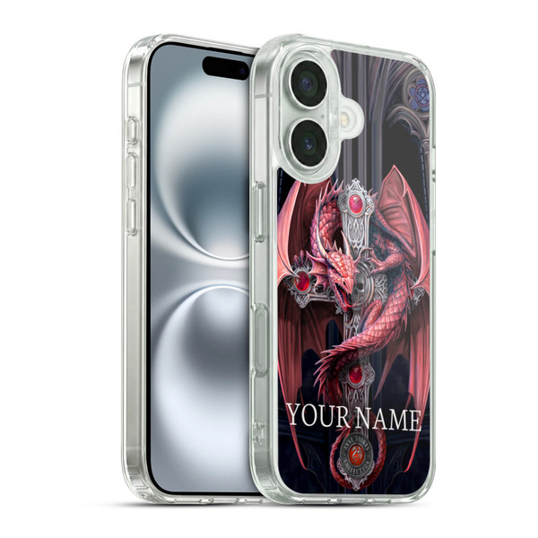 Custom Customised Personalised Anne Stokes Art Gothic Guardians Soft Gel Case for Apple iPhone 16 & MagSafe