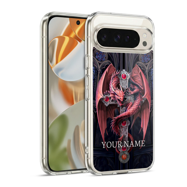 Custom Customised Personalised Anne Stokes Art Gothic Guardians Soft Gel Case for Google Pixel 9 / Pixel 9 Pro