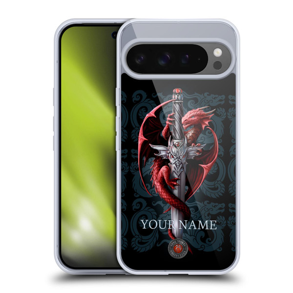 Custom Customised Personalised Anne Stokes Art Dagger Soft Gel Case for Google Pixel 9 Pro XL