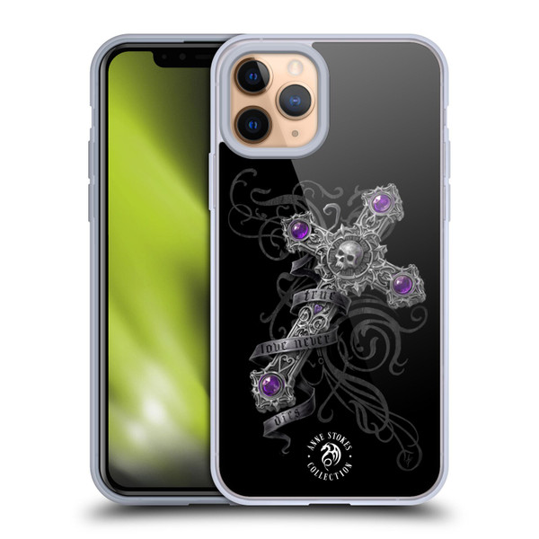 Anne Stokes Dark Hearts Lost Love Cross Soft Gel Case for Apple iPhone 11 Pro