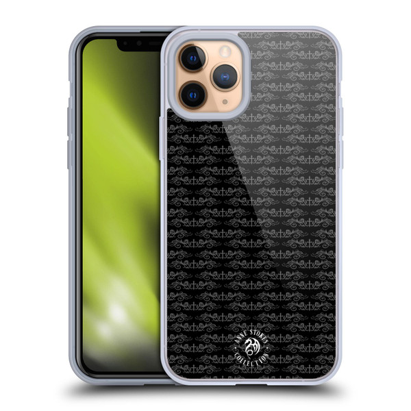 Anne Stokes Dark Hearts Gothic Rose Pattern Soft Gel Case for Apple iPhone 11 Pro