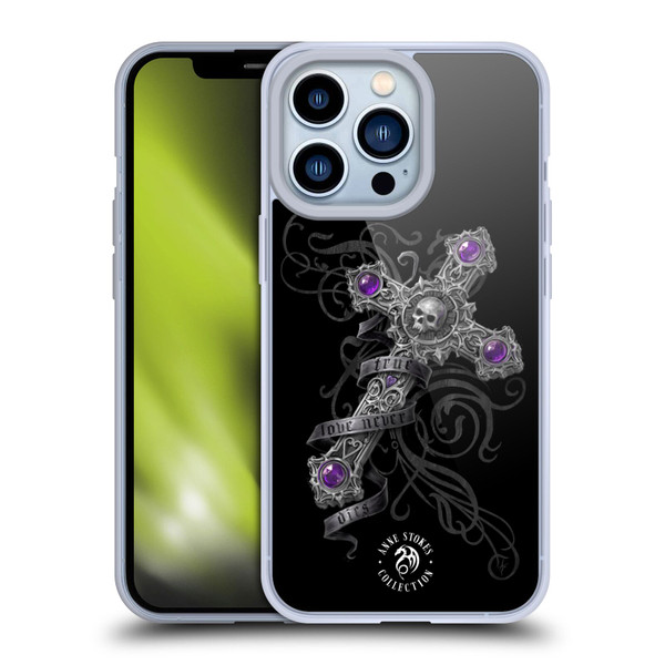Anne Stokes Dark Hearts Lost Love Cross Soft Gel Case for Apple iPhone 13 Pro