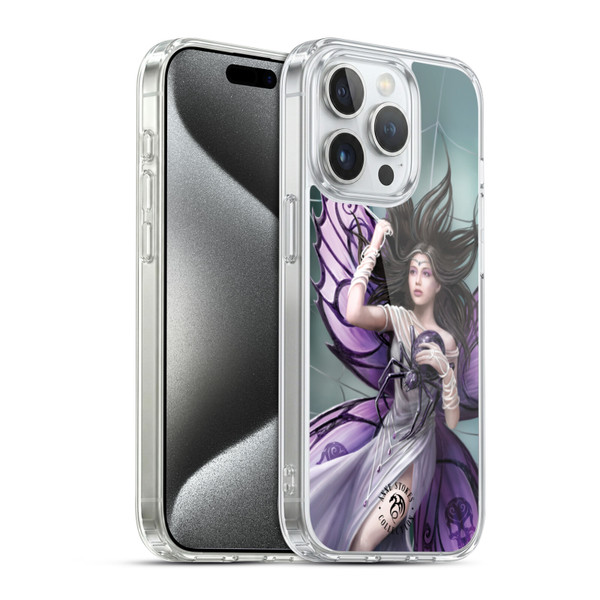 Anne Stokes Dark Hearts Silk Lure Soft Gel Case for Apple iPhone 15 Pro & MagSafe