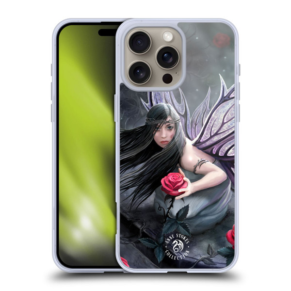 Anne Stokes Dark Hearts Rose Fairy Soft Gel Case for Apple iPhone 16 Pro Max