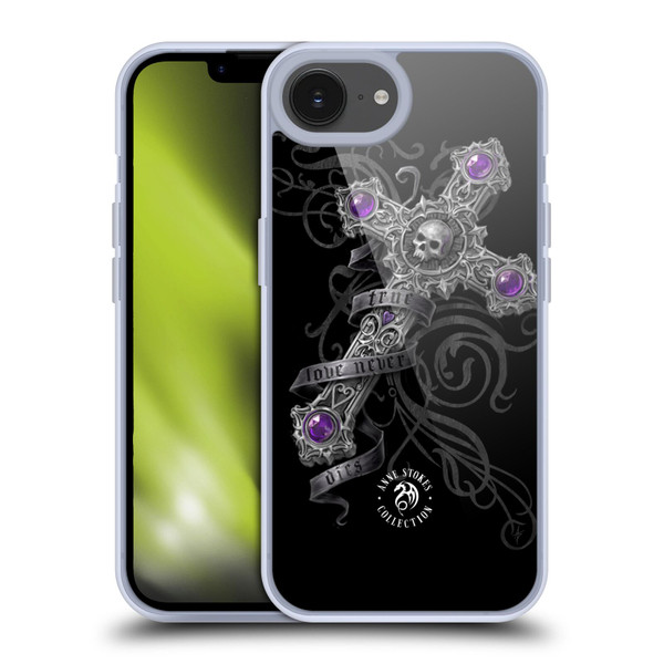 Anne Stokes Dark Hearts Lost Love Cross Soft Gel Case for Apple iPhone 16e