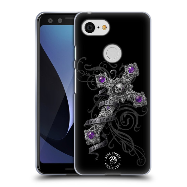 Anne Stokes Dark Hearts Lost Love Cross Soft Gel Case for Google Pixel 3