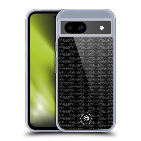 Anne Stokes Dark Hearts Gothic Rose Pattern Soft Gel Case for Google Pixel 8a