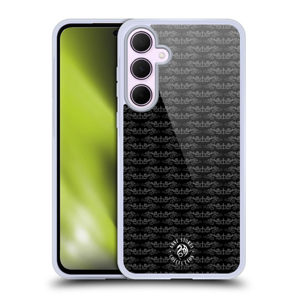 Anne Stokes Dark Hearts Gothic Rose Pattern Soft Gel Case for Samsung Galaxy A35 5G
