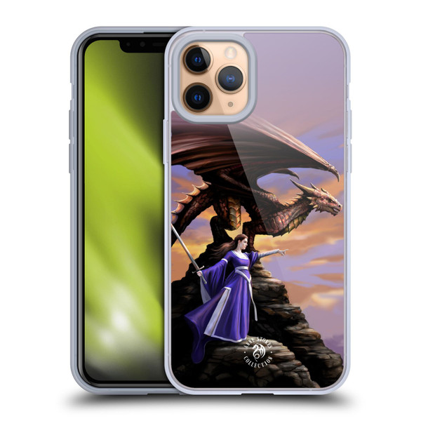 Anne Stokes Dragons 2 Sentinel Soft Gel Case for Apple iPhone 11 Pro