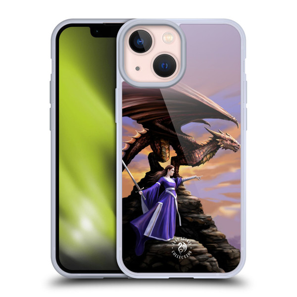 Anne Stokes Dragons 2 Sentinel Soft Gel Case for Apple iPhone 13 Mini