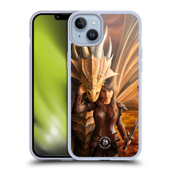 Anne Stokes Dragons 2 Inner Strength Soft Gel Case for Apple iPhone 14 Plus