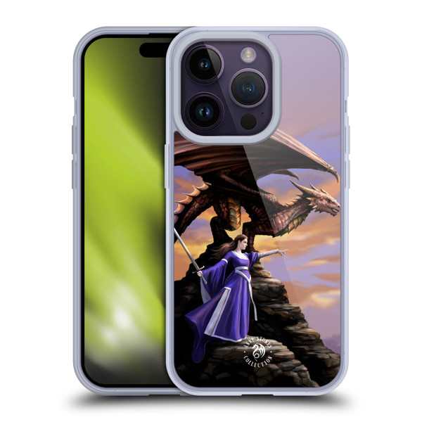 Anne Stokes Dragons 2 Sentinel Soft Gel Case for Apple iPhone 14 Pro