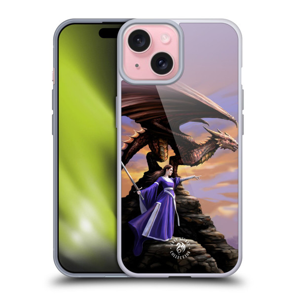 Anne Stokes Dragons 2 Sentinel Soft Gel Case for Apple iPhone 15