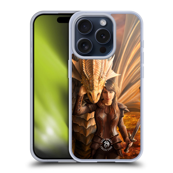 Anne Stokes Dragons 2 Inner Strength Soft Gel Case for Apple iPhone 15 Pro