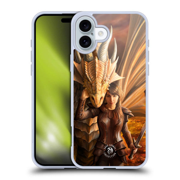 Anne Stokes Dragons 2 Inner Strength Soft Gel Case for Apple iPhone 16 Plus