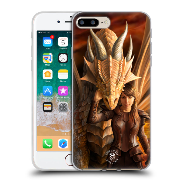 Anne Stokes Dragons 2 Inner Strength Soft Gel Case for Apple iPhone 7 Plus / iPhone 8 Plus