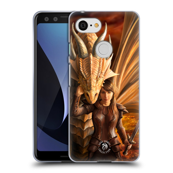Anne Stokes Dragons 2 Inner Strength Soft Gel Case for Google Pixel 3