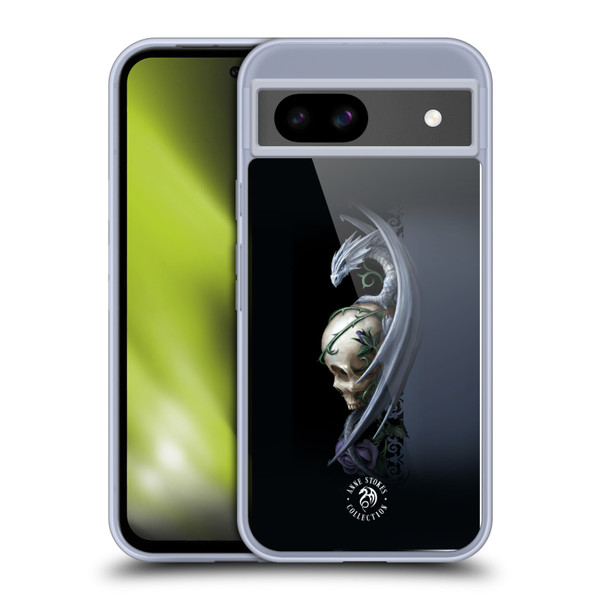 Anne Stokes Dragons 2 Skull And Rose Soft Gel Case for Google Pixel 8a