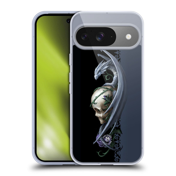 Anne Stokes Dragons 2 Skull And Rose Soft Gel Case for Google Pixel 9 / Pixel 9 Pro