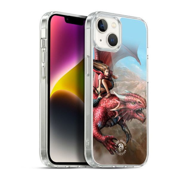 Anne Stokes Dragons 5 Sky Surfer Soft Gel Case for Apple iPhone 14 Plus & MagSafe