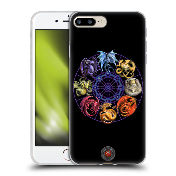 Anne Stokes Dragons Of The Sabbats Dragon Cycle Soft Gel Case for Apple iPhone 7 Plus / iPhone 8 Plus