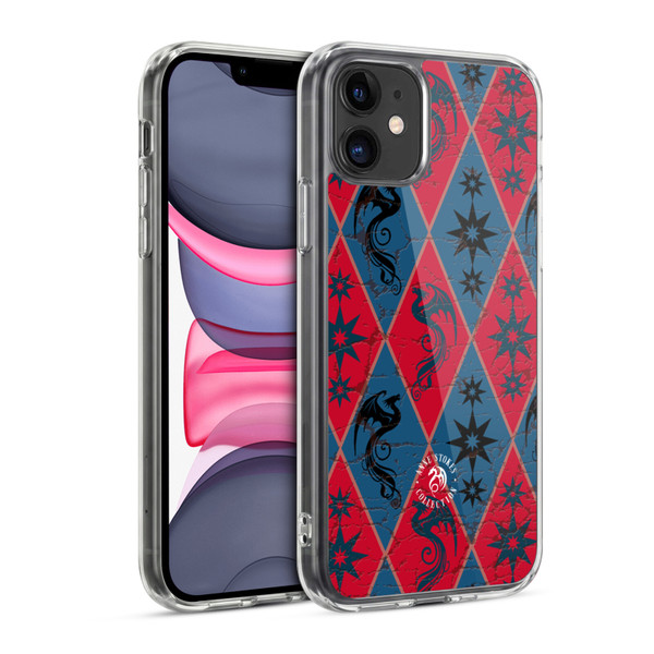 Anne Stokes Fire Tribal Heraldry Soft Gel Case for Apple iPhone 11