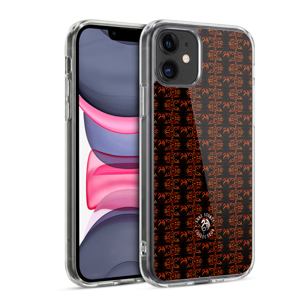 Anne Stokes Fire Tribal Motif Dragon Pattern Soft Gel Case for Apple iPhone 11