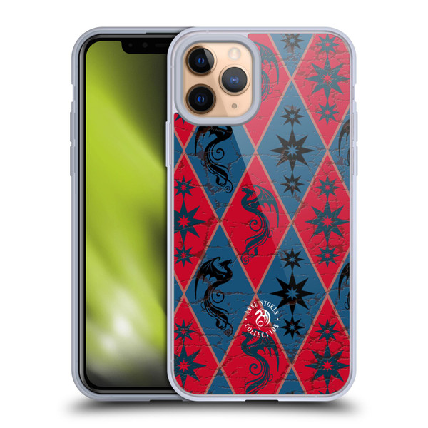 Anne Stokes Fire Tribal Heraldry Soft Gel Case for Apple iPhone 11 Pro
