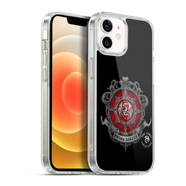 Anne Stokes Fire Tribal Dragon Crest Soft Gel Case for Apple iPhone 12 / iPhone 12 Pro & MagSafe