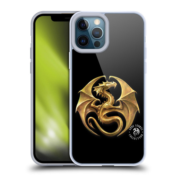 Anne Stokes Fire Tribal Dragon Medal Soft Gel Case for Apple iPhone 12 Pro Max