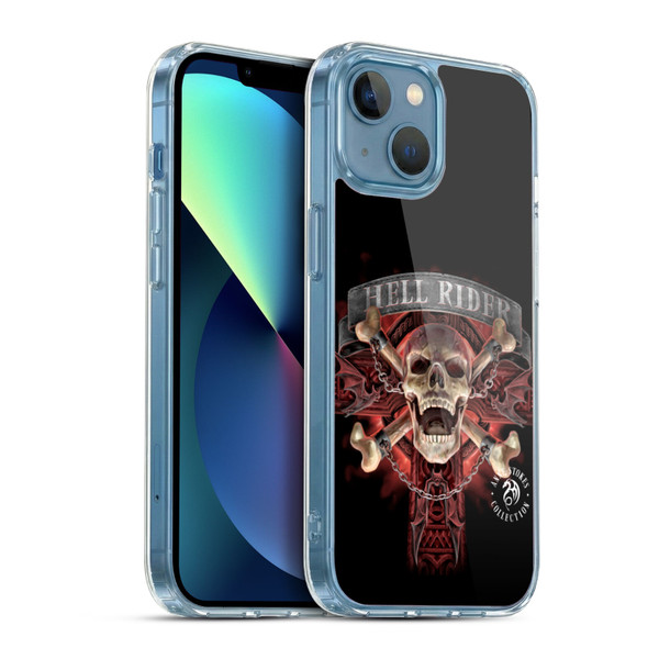 Anne Stokes Fire Tribal Hell Rider Soft Gel Case for Apple iPhone 13 Mini & MagSafe