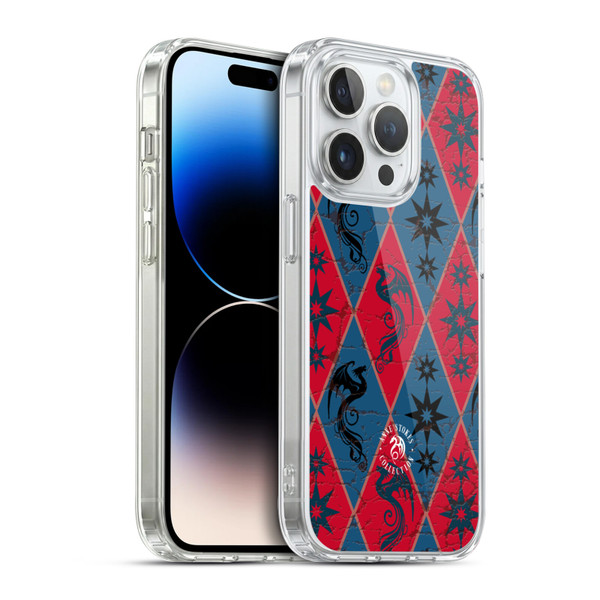 Anne Stokes Fire Tribal Heraldry Soft Gel Case for Apple iPhone 14 Pro & MagSafe