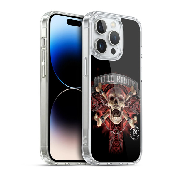 Anne Stokes Fire Tribal Hell Rider Soft Gel Case for Apple iPhone 14 Pro & MagSafe