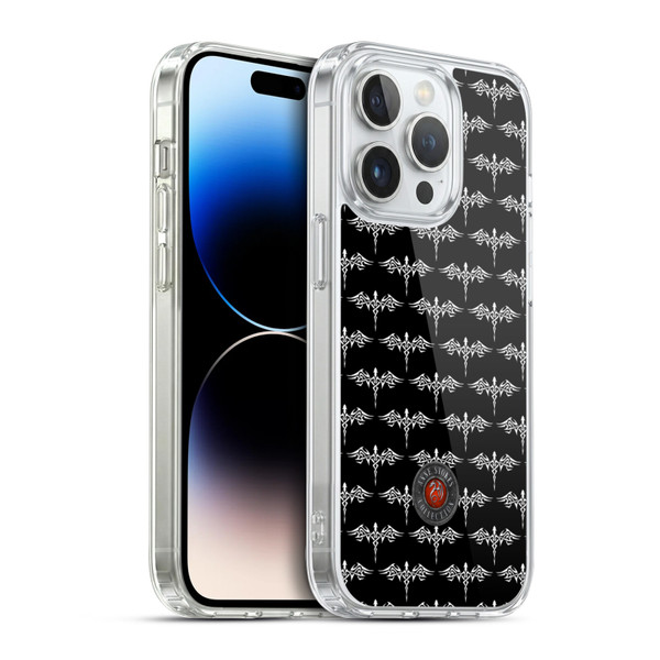 Anne Stokes Fire Tribal Dragon Sticker Soft Gel Case for Apple iPhone 14 Pro & MagSafe