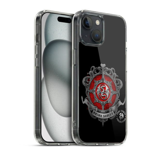 Anne Stokes Fire Tribal Dragon Crest Soft Gel Case for Apple iPhone 15 & MagSafe