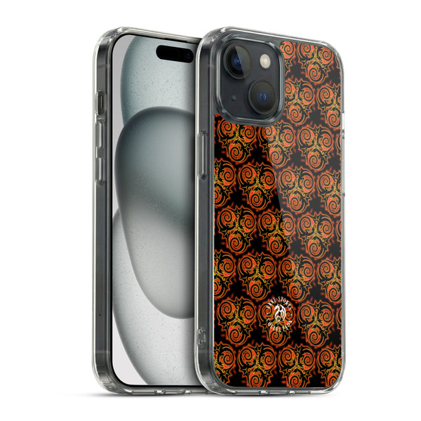 Anne Stokes Fire Tribal Triple Dragon Pattern Soft Gel Case for Apple iPhone 15 & MagSafe