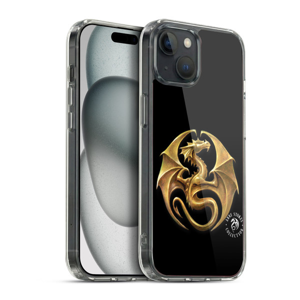 Anne Stokes Fire Tribal Dragon Medal Soft Gel Case for Apple iPhone 15 Plus & MagSafe