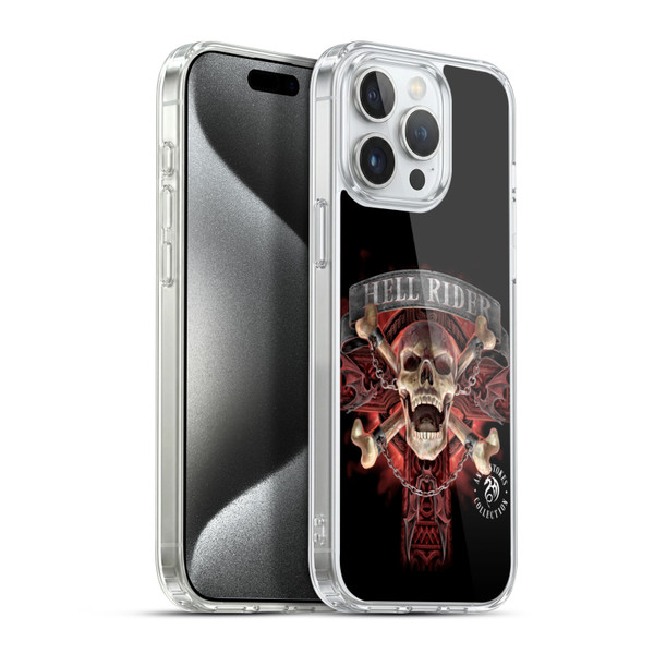 Anne Stokes Fire Tribal Hell Rider Soft Gel Case for Apple iPhone 15 Pro Max & MagSafe