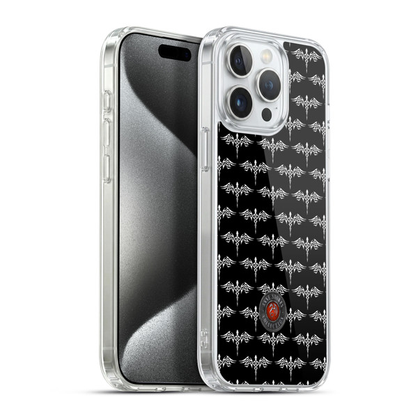 Anne Stokes Fire Tribal Dragon Sticker Soft Gel Case for Apple iPhone 15 Pro Max & MagSafe