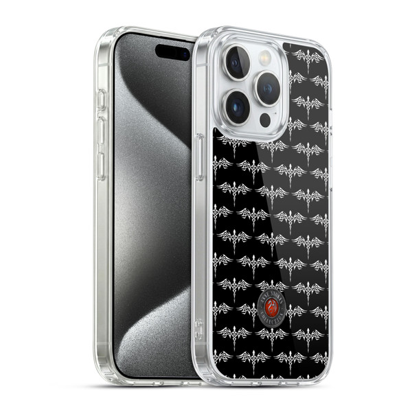Anne Stokes Fire Tribal Dragon Sticker Soft Gel Case for Apple iPhone 15 Pro & MagSafe