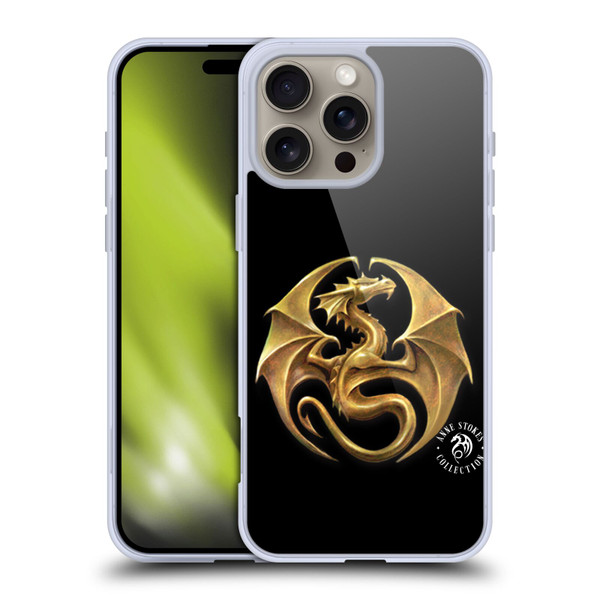 Anne Stokes Fire Tribal Dragon Medal Soft Gel Case for Apple iPhone 16 Pro Max