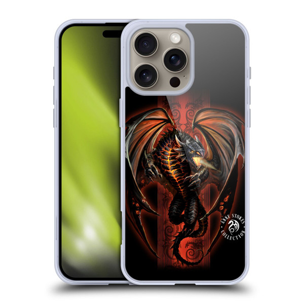 Anne Stokes Fire Tribal Lava Dragon Soft Gel Case for Apple iPhone 16 Pro Max