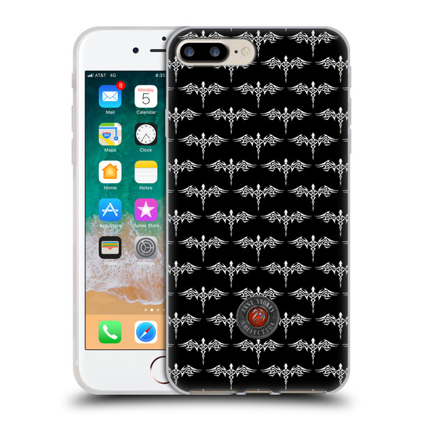 Anne Stokes Fire Tribal Dragon Sticker Soft Gel Case for Apple iPhone 7 Plus / iPhone 8 Plus