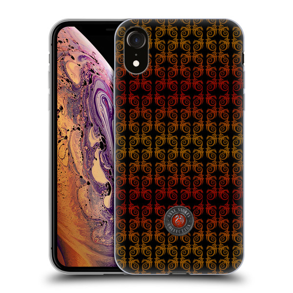 Anne Stokes Fire Tribal Dragon Column Soft Gel Case for Apple iPhone XR