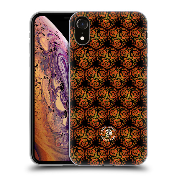 Anne Stokes Fire Tribal Triple Dragon Pattern Soft Gel Case for Apple iPhone XR