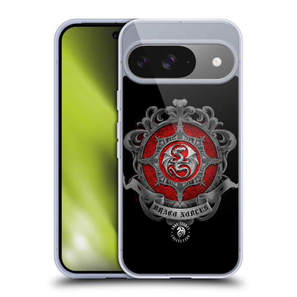 Anne Stokes Fire Tribal Dragon Crest Soft Gel Case for Google Pixel 9 / Pixel 9 Pro