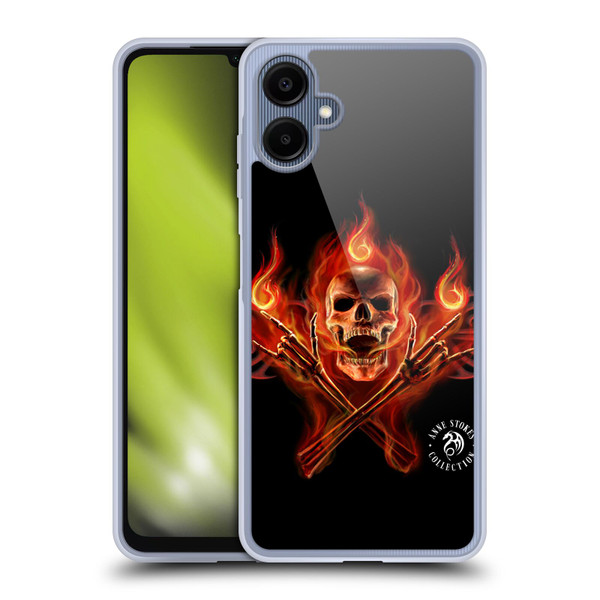 Anne Stokes Fire Tribal Hell Skull Soft Gel Case for Samsung Galaxy A06 4G