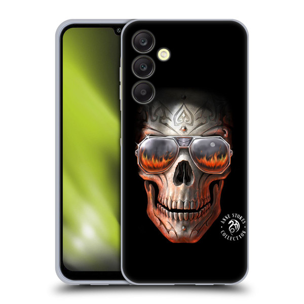 Anne Stokes Fire Tribal Skull Soft Gel Case for Samsung Galaxy A25 5G