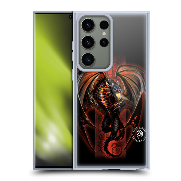 Anne Stokes Fire Tribal Lava Dragon Soft Gel Case for Samsung Galaxy S23 Ultra 5G
